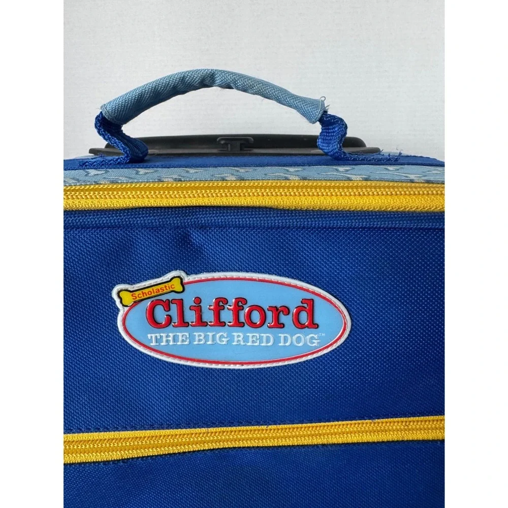 Clifford The‎ Big Red Dog Vintage Rolling Suitcase Blue Scholastic Kids Luggage
